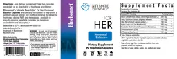 Label for For Her Hormonal Balance Capsules