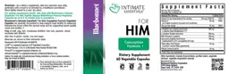 Label for For Him Conception Formula Vegetable Capsules