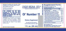 Label for Ol' Number 11