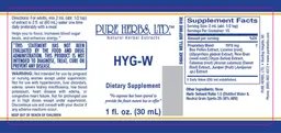 Label for HYG-W
