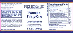 Label for Formula Thirty-One