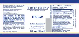 Label for DB8-W