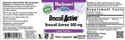 Label for Broccoli Active 500 mg