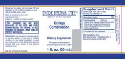 Label for Ginkgo Combination