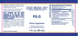Label for PG-G