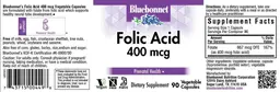 Label for Folic Acid 400 mcg