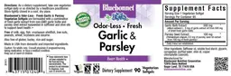 Label for Odor-Less - Fresh Garlic & Parsley