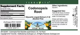 Label for Codonopsis Root