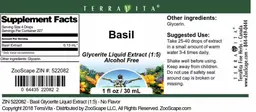 Label for Basil