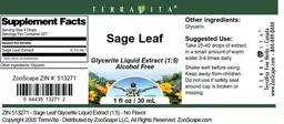 Label for Sage Leaf