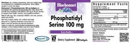 Label for Phosphatidyl Serine 100 mg