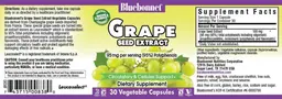 Label for Grape Seed Extract