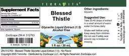Label for Blessed Thistle