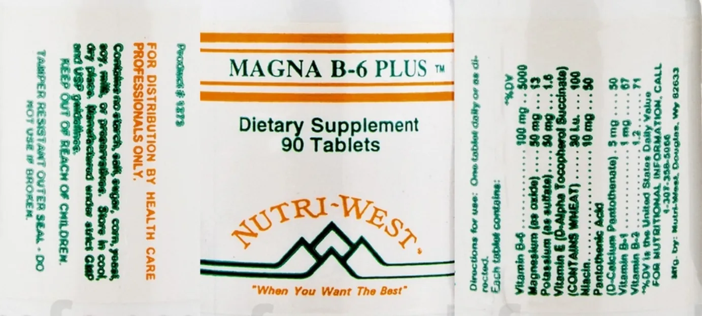 Label for Magna B-6 Plus