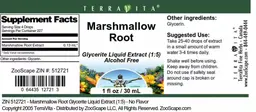 Label for Marshmallow Root