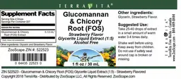 Label for Glucomannan & Chicory Root (FOS) Strawberry Flavor