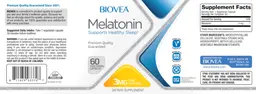 Label for Melatonin 3 mg