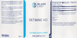 Label for Betaine HCl