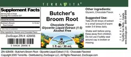 Label for Butcher's Broom Root Chocolate Flavor