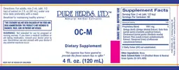 Label for OC-M