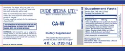 Label for CA-W