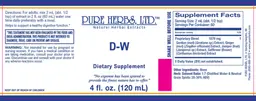 Label for D-W