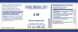 Label for E-W
