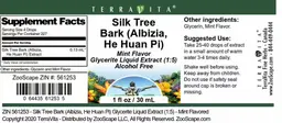 Label for Silk Tree Bark (Albizia He Huan Pi) Mint Flavor