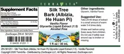 Label for Silk Tree Bark (Albizia He Huan Pi) Vanilla Flavor