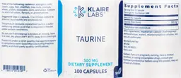 Label for Taurine 500 mg