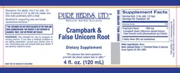 Label for Crampbark & False Unicorn Root