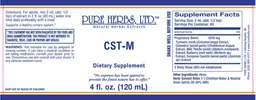 Label for CST-M