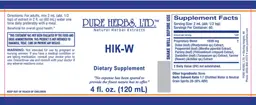 Label for HIK-W