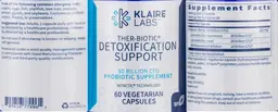 Label for Ther-Biotic Detoxification Support