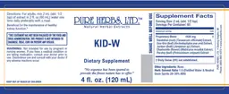 Label for KID-W
