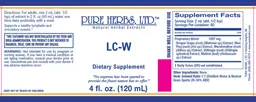 Label for LC-W