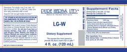 Label for LG-W