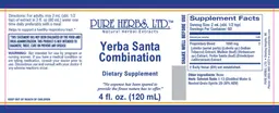 Label for Yerba Santa Combination
