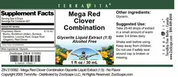 Label for Mega Red Clover Combination
