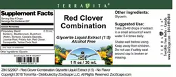 Label for Red Clover Combination