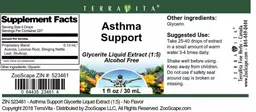 Label for Asthma Support