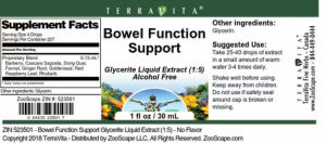 Label for Bowel Function Support