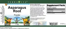 Label for Asparagus Root Powder
