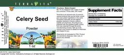 Label for Celery Seed Powder