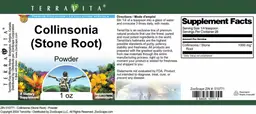 Label for Collinsonia (Stone Root) Powder