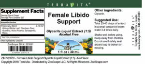 Label for Female Libido Support