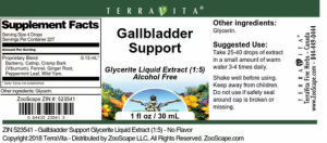 Label for Gallbladder Support