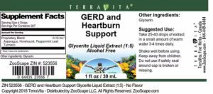 Label for GERD and Heartburn Support