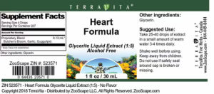 Label for Heart Formula