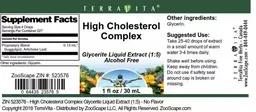Label for High Cholesterol Complex